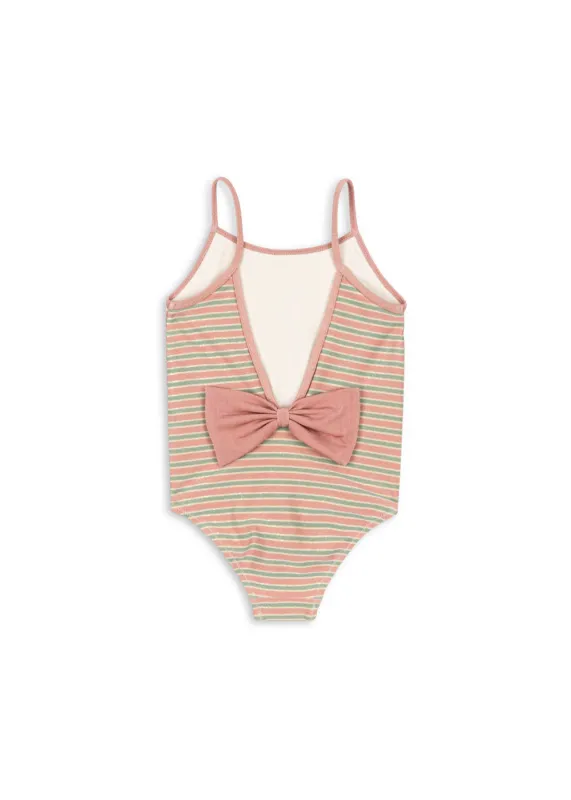 Konges Sløjd Bowwow Badeanzug Blush Stripe KS104715