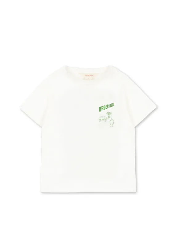 Konges Sløjd Era Tee Off White / Fine Dining