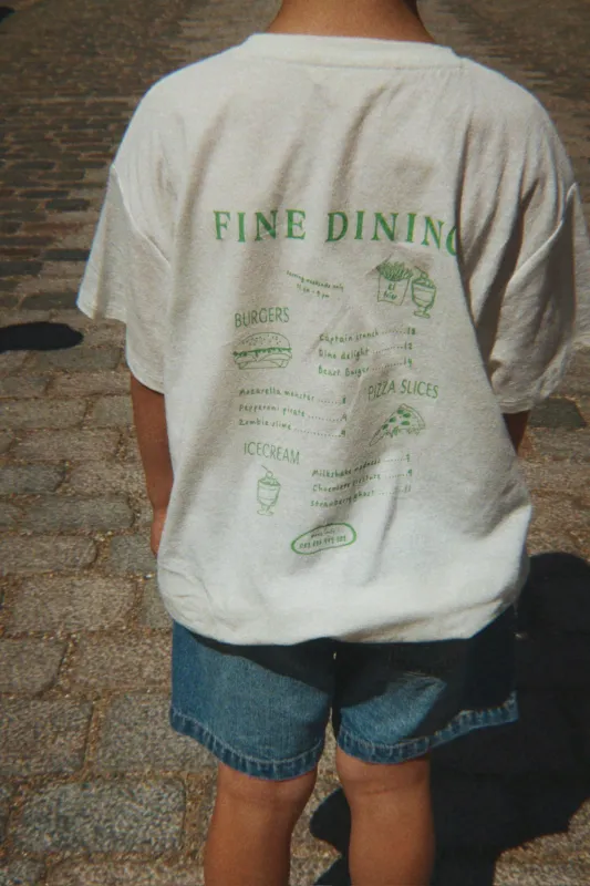 Konges Sløjd Era Tee Off White / Fine Dining