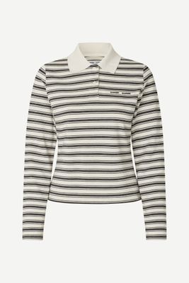 Samsøe Samsøe Sadonell LS Polo 15512 Egret St.