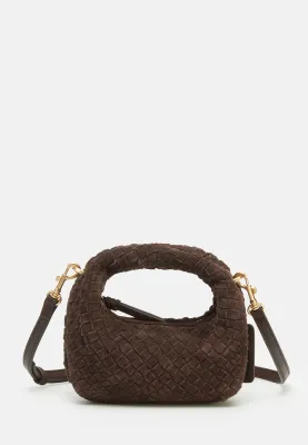 Les Visionnaires Bag Greta Micro Weave Cozy Dark Brown