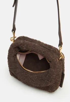 Les Visionnaires Bag Greta Micro Weave Cozy Dark Brown