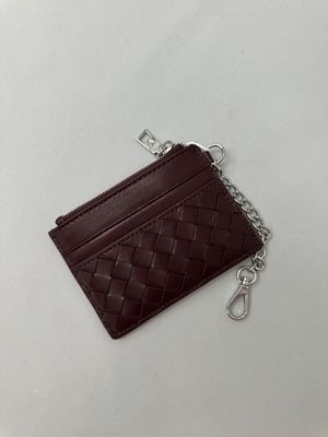 Les Visionnaires Cardholder Clemence Weave Aubergine