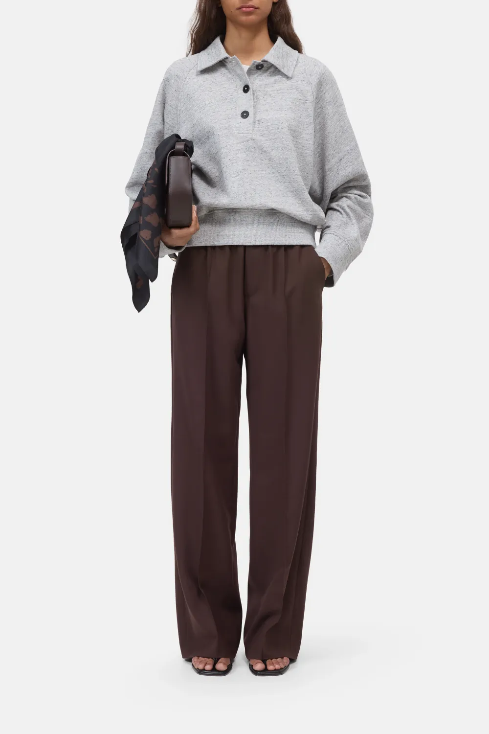 Closed Wide Pants - Winona Mahagony Brown