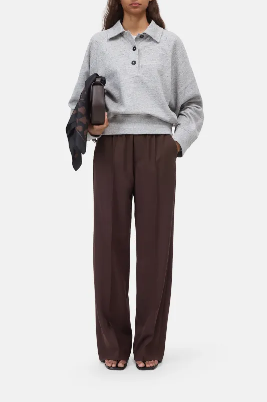 Closed Wide Pants - Winona Mahagony Brown