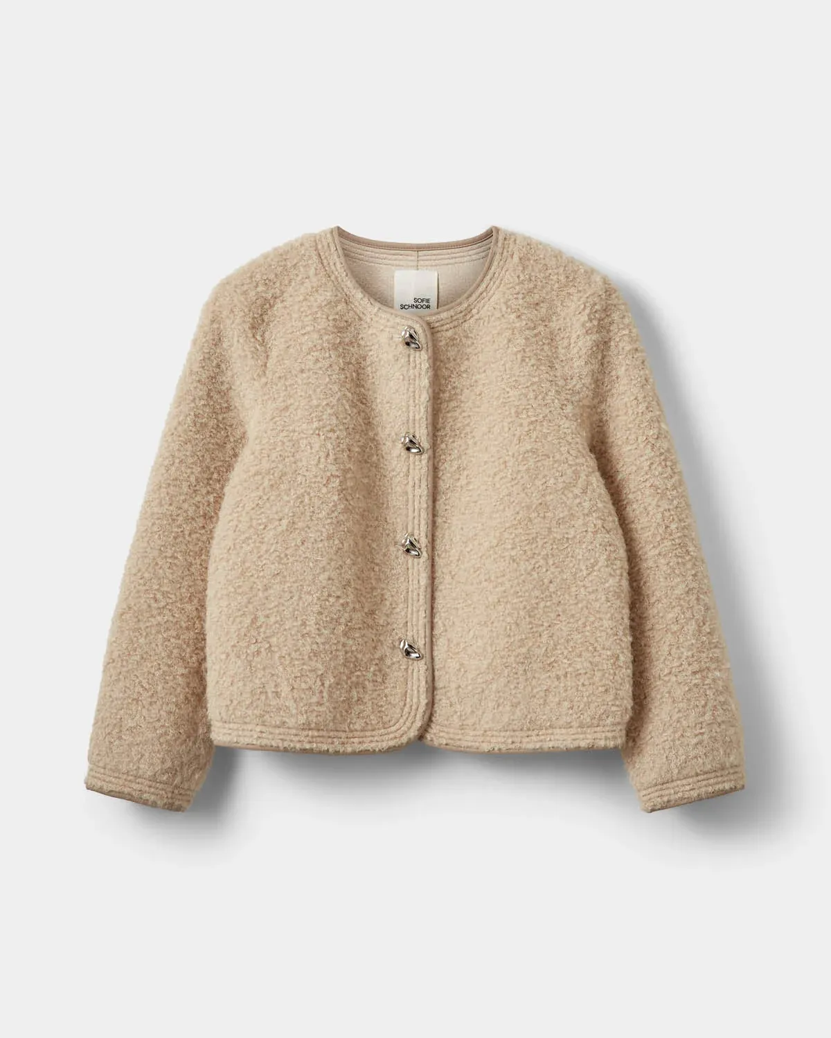 Sofie Schnoor Benesw Fur Jacket Beige