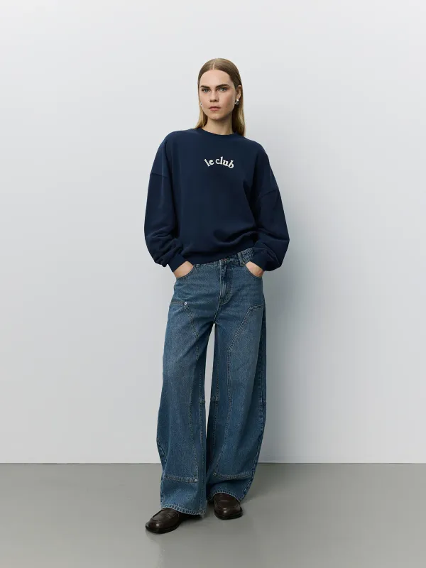 Sofie Schnoor Parossw Oversized Sweatshirt Navy