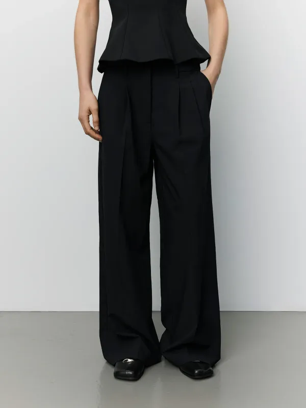 Sofie Schnoor Alessandrasw Wide Leg Trouser Black