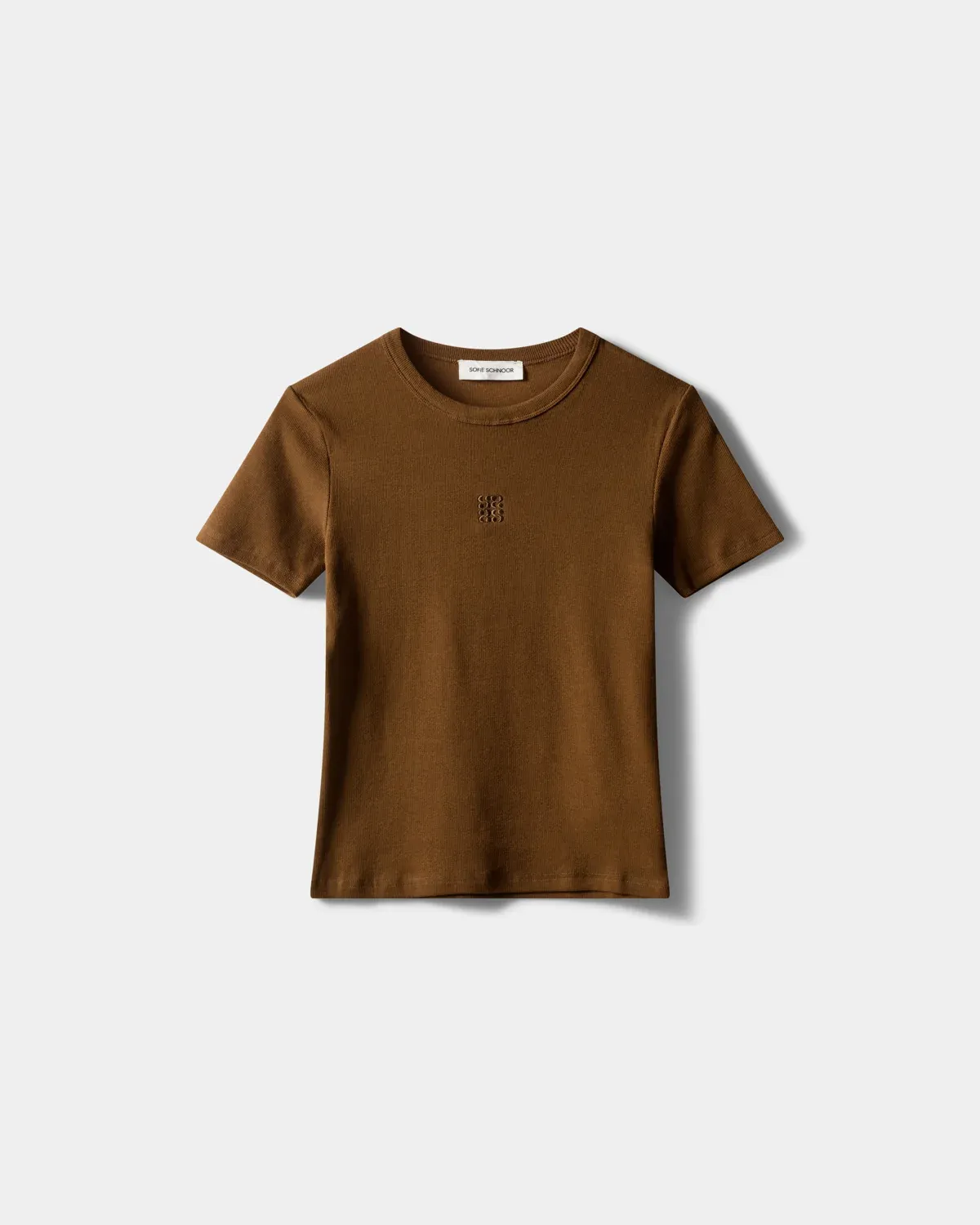 Sofie Schnoor Blakesw Rib Baby Tee Light Brown