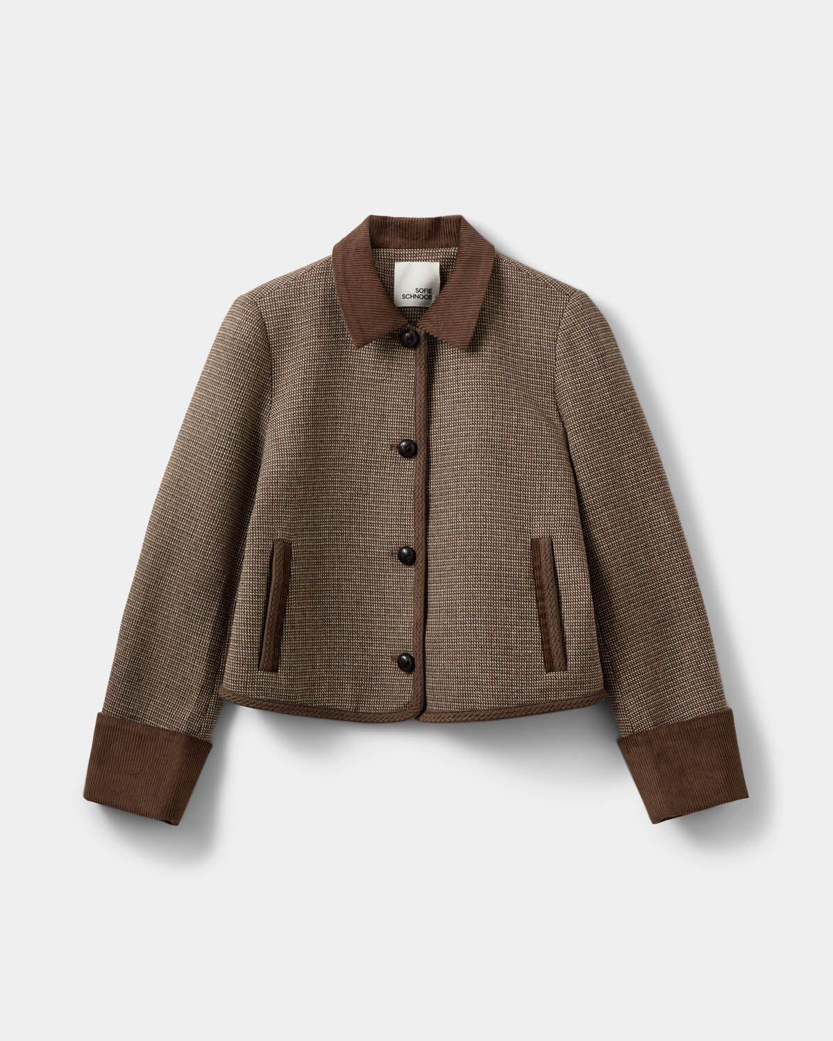 Sofie Schnoor Kamikkasw Short Jacket Brown Check