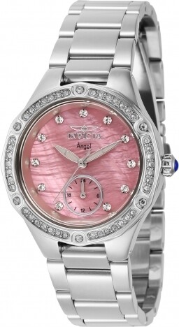 Invicta Angel Woman Silver, Crystals, Pink con Pulcera