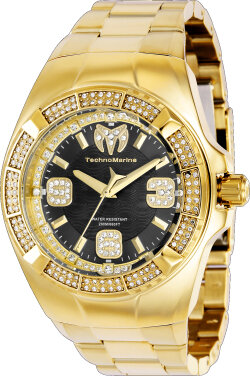 Technomarine Men&#39;s  Cruise Glitz Gold Tone 45mm