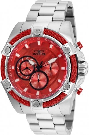 Invicta Men&#39;s Bolt Quartz Chronograph RED and SILVER