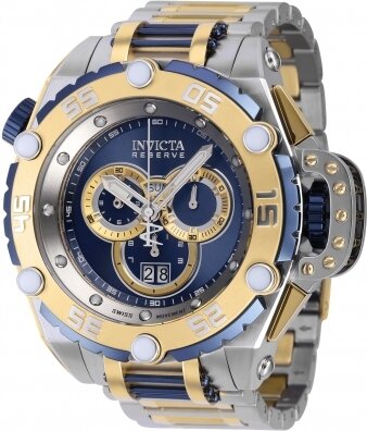 invicta Men&#39;s Flying Fox Reserve, silver, blue, gold