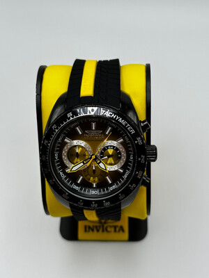 Invicta Men's  S1 Rally Quartz Black and Yellow