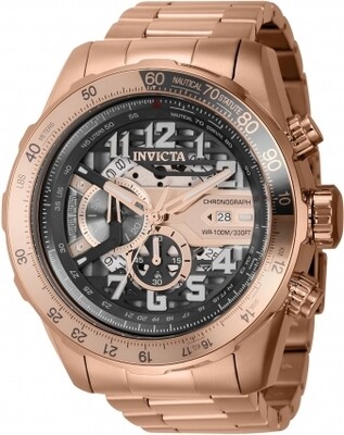 Invicta Men&#39;s Aviator Rose Gold 53mm