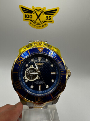 Invicta Men's 47mm Pro Diver Automatic Blue, Silver &amp; Gold