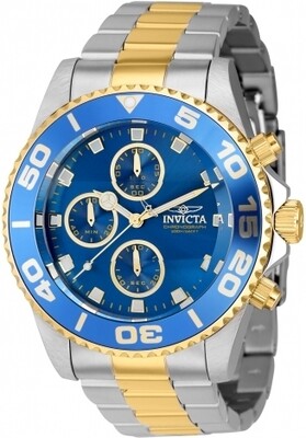 Invicta Men&#39;s 43mm Pro Diver Bi Tone