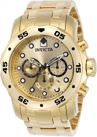 Pro Diver SCUBA Men Gold Tone 48mm