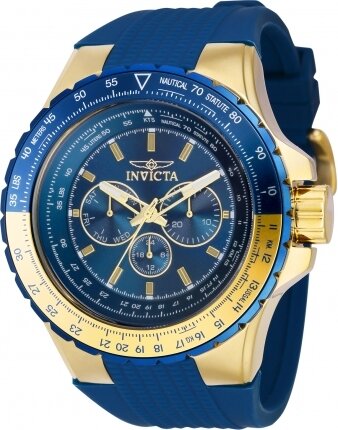 Invicta Aviator Men&#39;s, 50mm, Blue