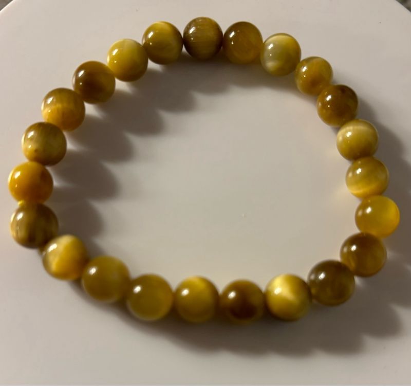Golden Tigers Eye Bracelet 8mm beads