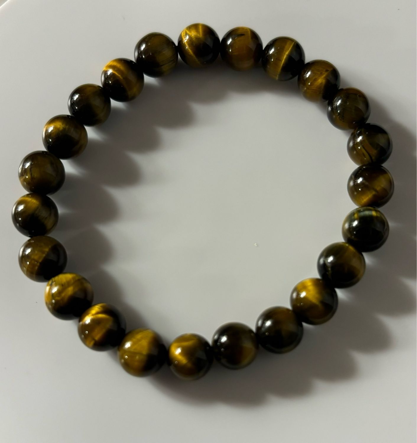 High Quality Tigers Eye Bracelet 8 mm Beads