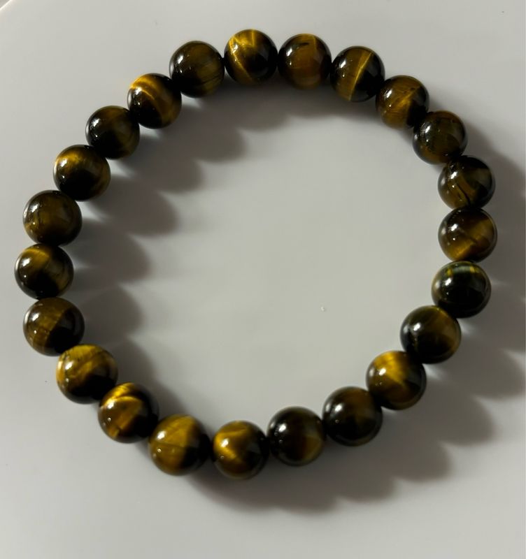 High Quality Tigers Eye Bracelet 8 mm Beads