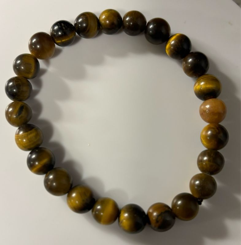Tigers Eye Bracelet 8mm Crystal Gemstone