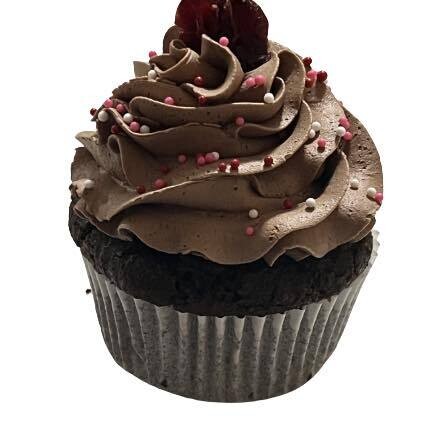 Chocolate Cranberry Cupcake