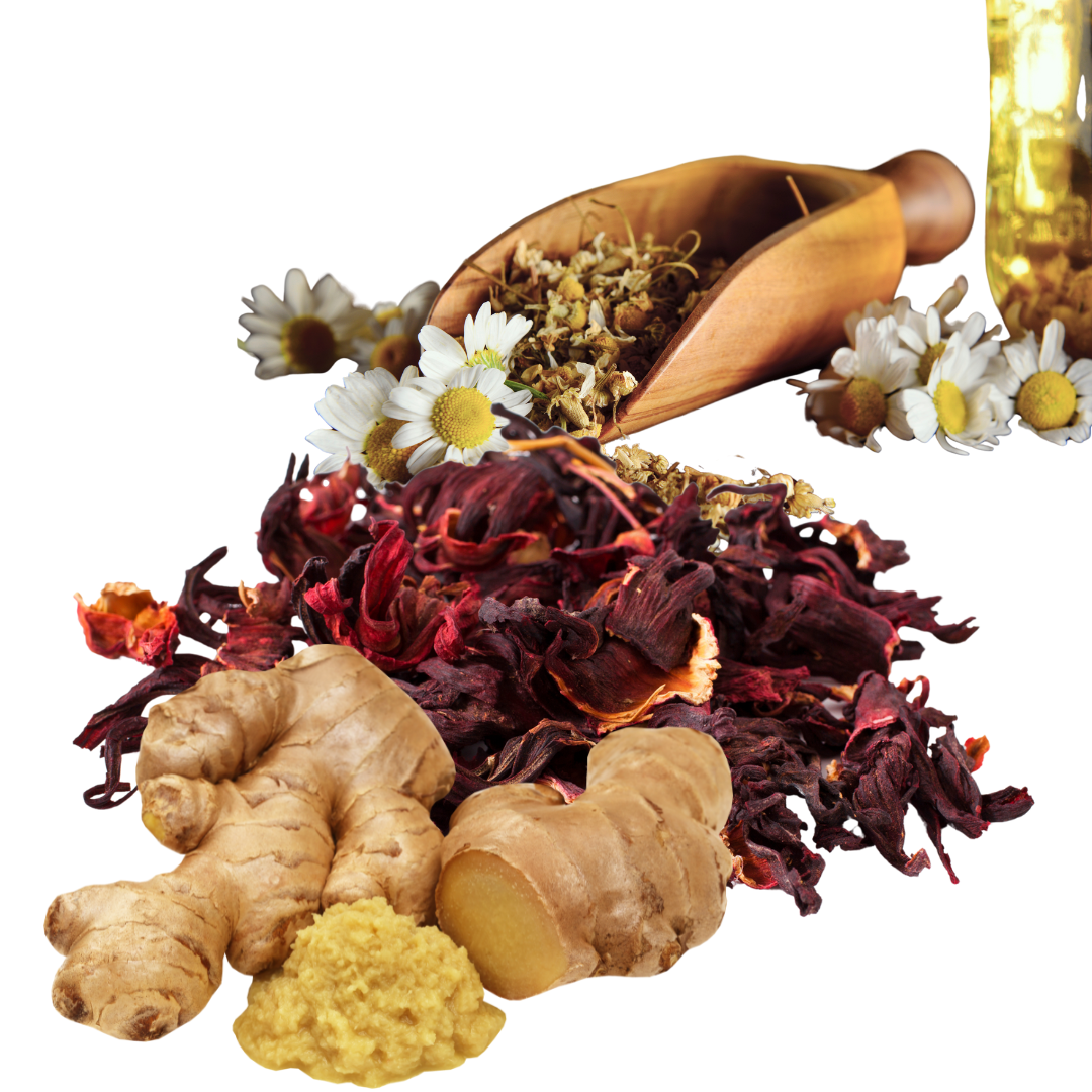 Ginger Hibiscus Chamomile Herbal Tea