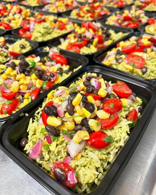 SoCo Vedge Mexican Pesto Rice Bowl
