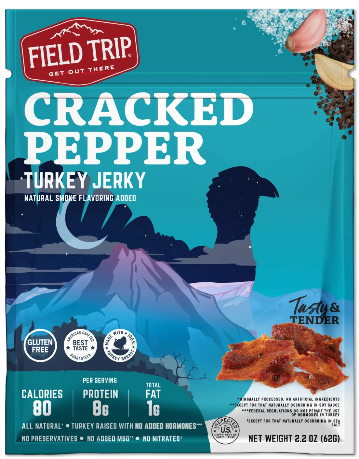 Cracked Pepper Turkey Jerky