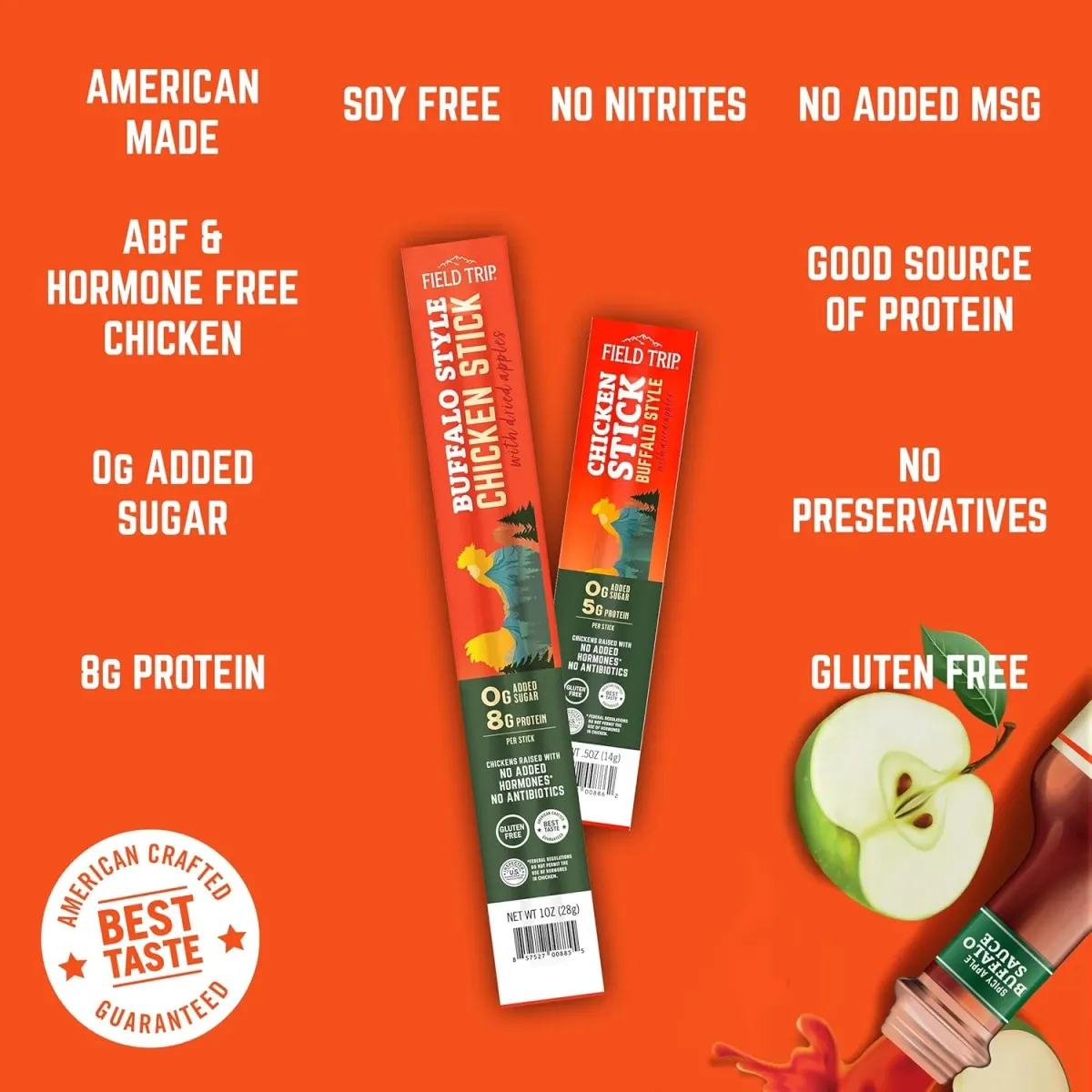 Buffalo Style Chicken Meat Jerky Stick