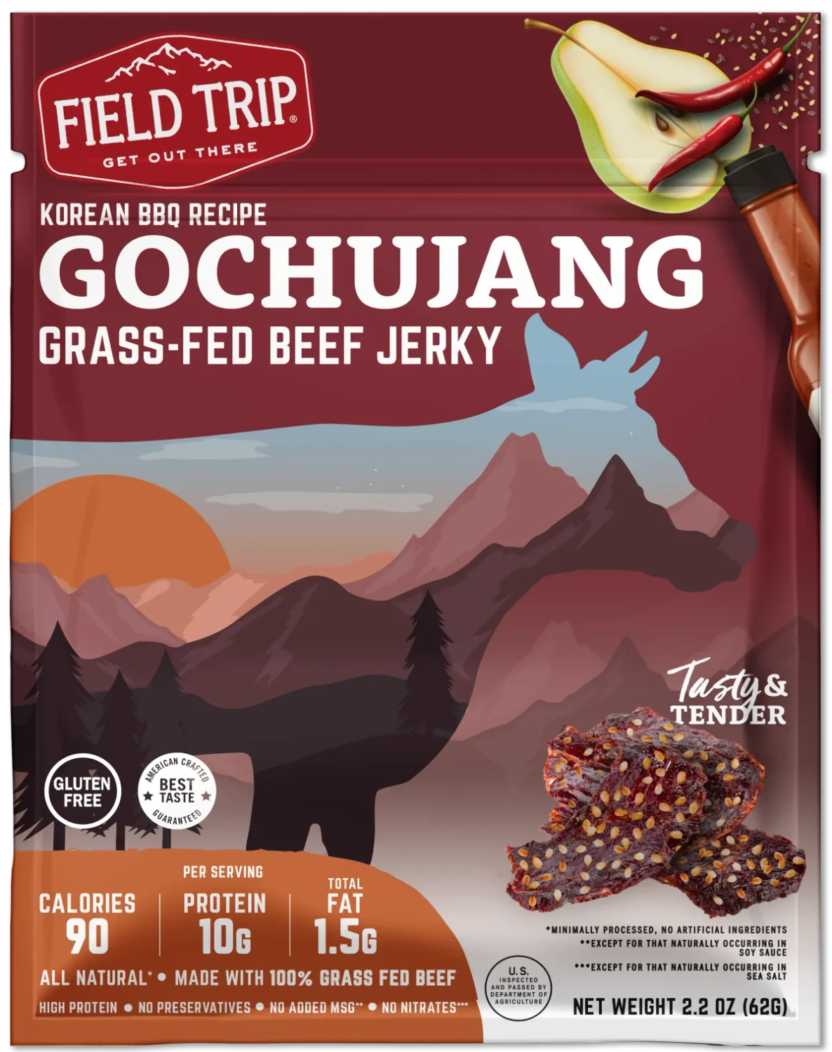 Gochujang Korean Style BBQ Beef Jerky