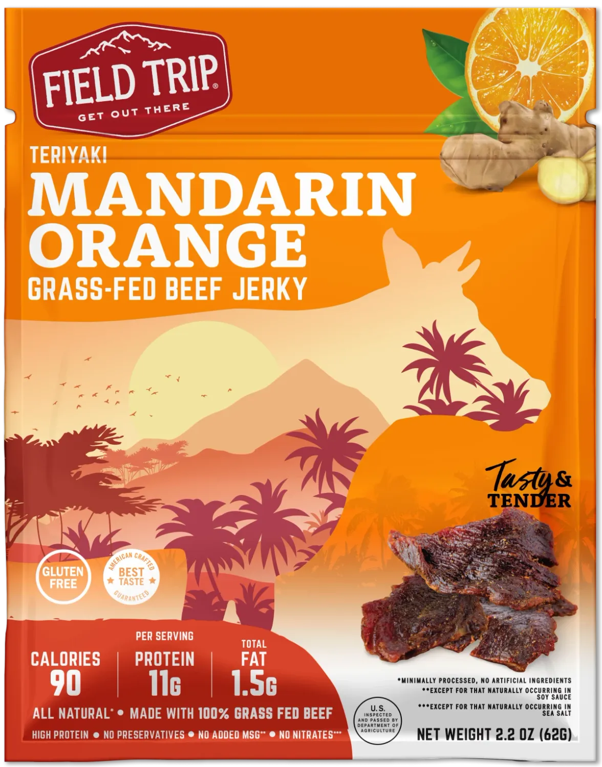 Mandarin Orange Teriyaki Beef Jerky