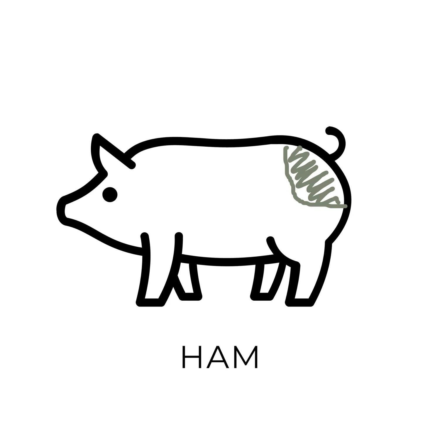 Smoked Pork Ham Half