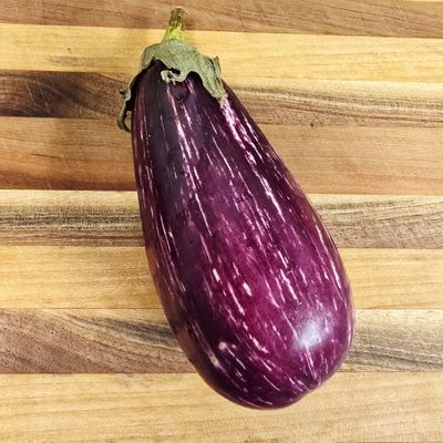 Annina Eggplant (Pink with White Stripes)