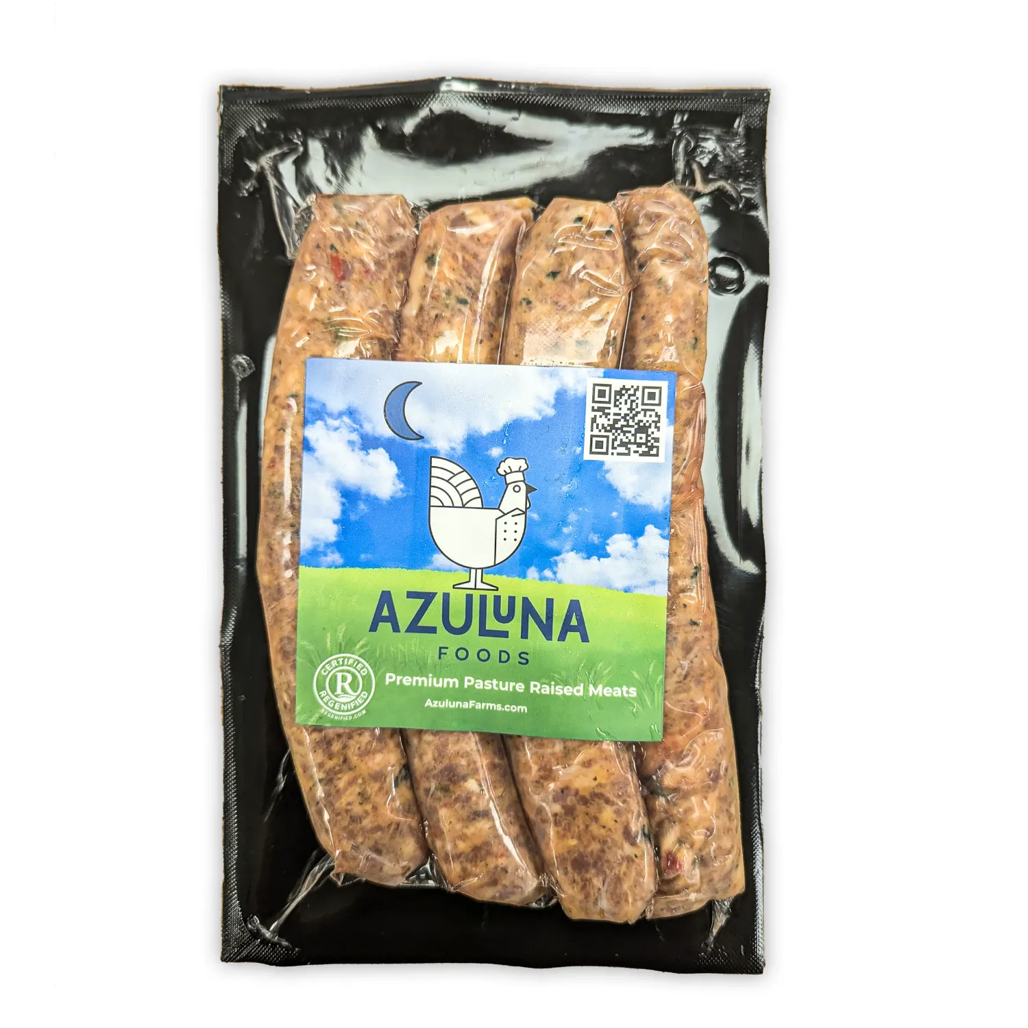 Pork Sausage (Spinach, Roasted Red Pepper, Feta) Pork Sausage (Spinach, Roasted Red Pepper, Feta)