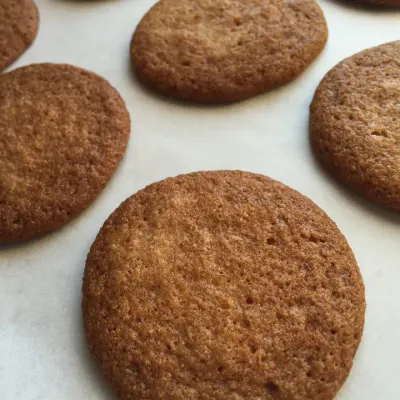 Maple Ginger Snap Cookies