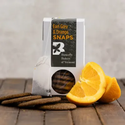 Earl Grey & Orange Snap Cookies
