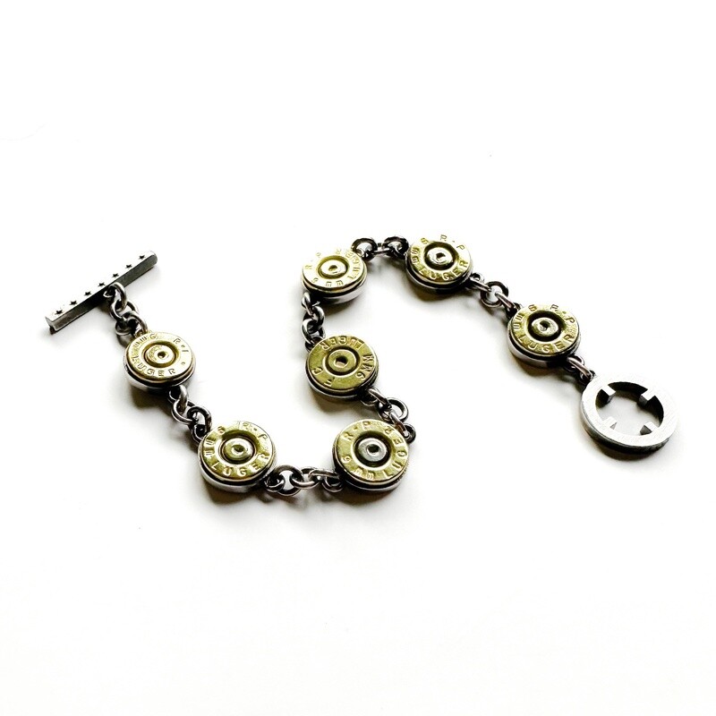 Linked 9mm Triple Silver
