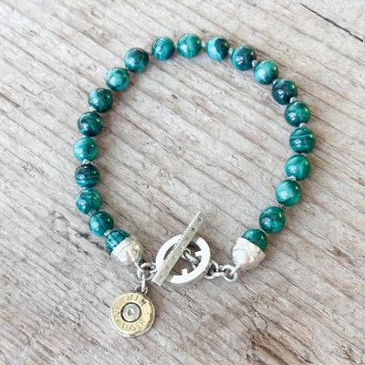 All American Malachite 9mm Bracelet