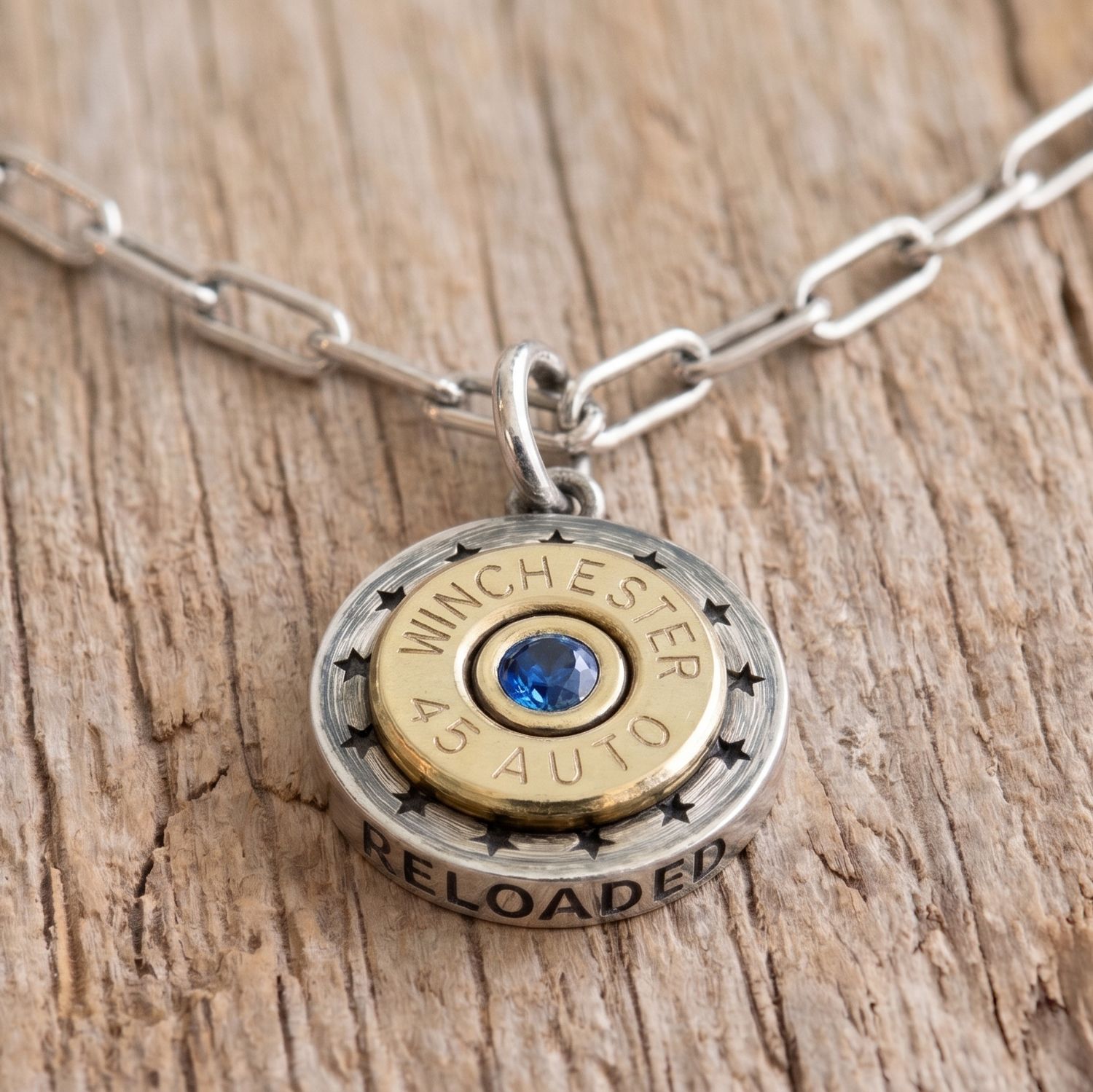 American Origins 925 Blue Sapphire Pendant