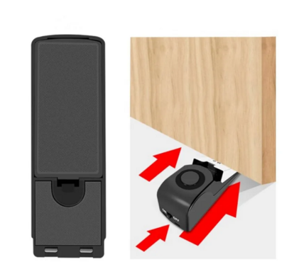 Wireless 125dB Door Stop Alarm Lock Vibration Sensor