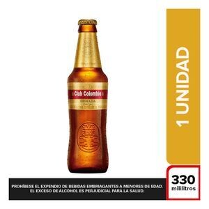 Club colombia 330 botella
