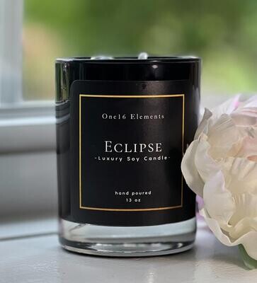 Eclipse Candle w/ Rainbow Obsidian Sphere