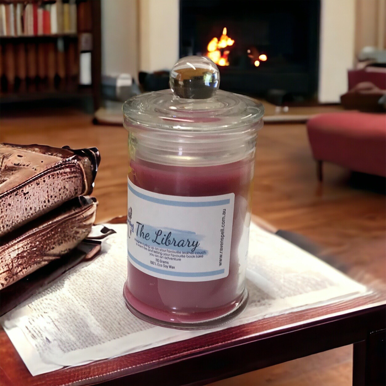 The library Candle The library Candle