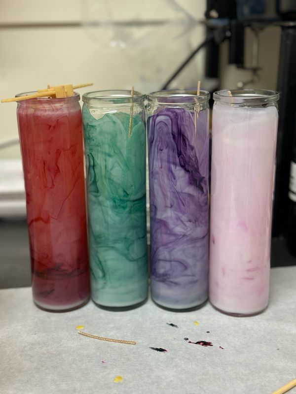 Marble Pillar Candles