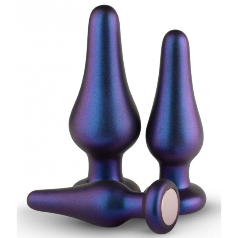 Ensemble de 3 plugs Comets bleu-violet - Hueman