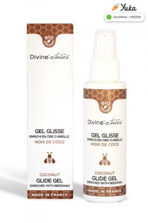 Gel Glisse Bio Noix de Coco - Divine'xtases Gel Glisse Bio Noix de Coco - Divine'xtases
